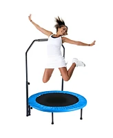 Yescom 40" Exercise Trampoline Jumping Mat Adjustable Handle Home Gym Fitness Cardio