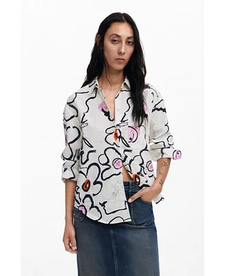 Desigual Women's Light floral shirt