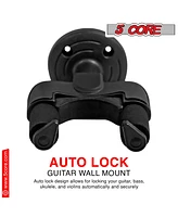 5 Core Guitar Wall Mount Hangers Adjustable Rotatable Display Wall Hook Holder w Soft Padding - 1PC