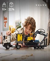 Lego Technic Volvo Fmx Truck EC230 Electric Excavator Building Toy Set 42175, 2274 Pieces