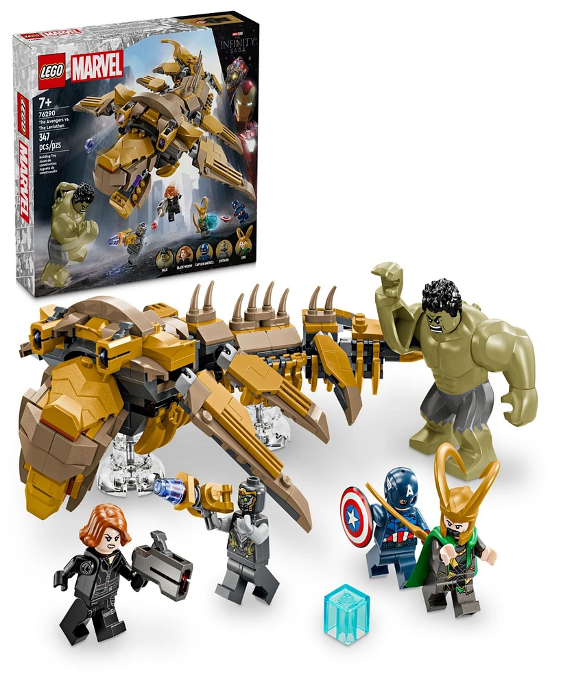 Lego Marvel The Avengers vs. The Leviathan Superhero Building Toy Set 76290, 347 Pieces