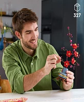 Lego Icons Plum Blossom Flower Decor Display Set for Office Decor 10369 Building Set, 327 Pieces