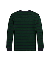 Polo Ralph Lauren Big Boys Striped Waffle Cotton Long Sleeve Tee