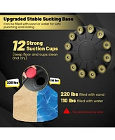 Skonyon Freestanding Punching Bag Kickboxing Bag with Stand and Suction Cup Base