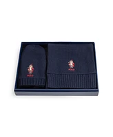 Polo Ralph Lauren Big Boys Polo Bear Cotton-Blend Hat and Scarf, 2-Piece Set