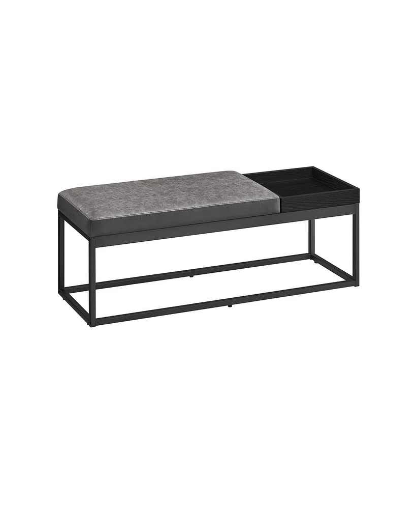 Slickblue Stylish Ottoman Bench for Extra Seating and Storage Solutions