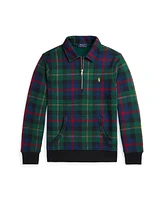 Polo Ralph Lauren Big Boys Plaid Fleece Collared Sweatshirt