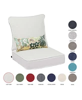 Aoodor 24” x 24” Patio Furniture Outdoor Deep Seat (2 Back 2 Seater 2 Pillow )