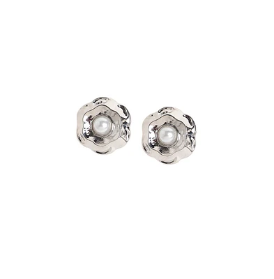 Sohi Women's Rose Stud Earrings