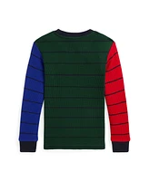 Polo Ralph Lauren Toddler and Little Boys Waffle-Knit Cotton Long Sleeve Tee