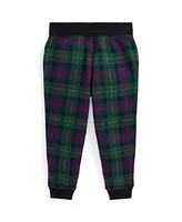 Polo Ralph Lauren Toddler and Little Boys Plaid Fleece Jogger Pant