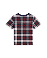 Polo Ralph Lauren Toddler and Little Boys Bear Plaid Cotton Jersey Tee