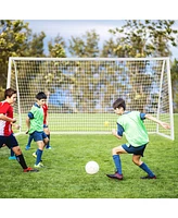 Sugift 12 x 6 Feet Soccer Goal with Strong Pvc Frame and High-Strength Netting