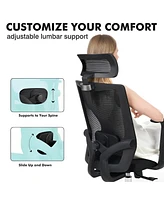 Vebreda Ergonomic Office Chair Computer Chair with Lumbar Support Swivel