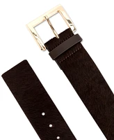 Michael Kors Women's Wide Calf Hair Leather Belt