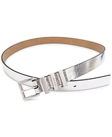 Michael Kors Women's Gold-Tone Leather Belt