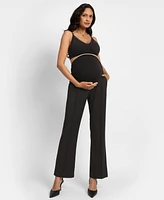 Seraphine Women's Over Bump Boot Cut Maternity Trousers