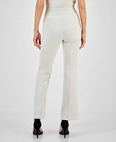 Anne Klein Women's High-Rise Pull-On Bootcut Pants