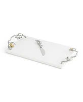 Michael Aram Pomegranate Silver and Gold Cheeseboard Spreader