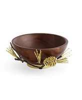 Michael Aram Pinecone Wood Small Bowl