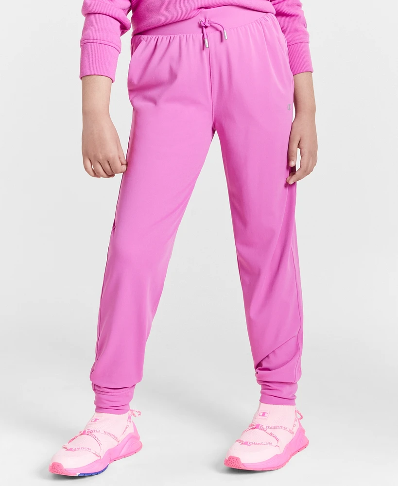 Champion Big Girls Logo Classic Stretch Joggers