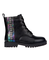 Bebe Little and Big Girls Rhinestone Lace Up Boot