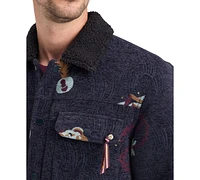 Scotch & Soda Men's Swirl Jacquard Graphic Jacket