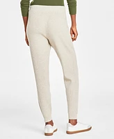 On 34th Women's Sweater-Knit Ribbed Joggers, Created for Macy's