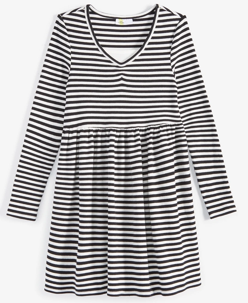 Epic Threads Little & Big Girls Long-Sleeve Chill Striped Dress, Created for Macy's