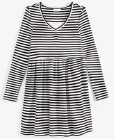 Epic Threads Little & Big Girls Long-Sleeve Chill Striped Dress, Created for Macy's