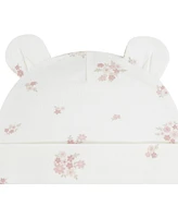 Huggies Baby Girls Printed Top, Pants and Hat 3-Piece Set
