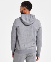 Michael Kors Men's Modern-Fit Stretch Textured Logo Hoodie