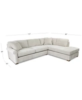 Marlyann 2-Pc. Fabric Roll Arm Sectional Sofa, Exclusively at Macy's