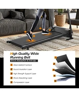 Skonyon 1.0 Hp Electric Mobile Power Foldable Treadmill with Operation Display for Home