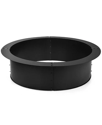 Skonyon 36 inch Round Steel Fire Pit Ring Line for Outdoor Backyard