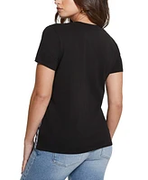 Guess Women's Panther Moon Studded Easy T-Shirt