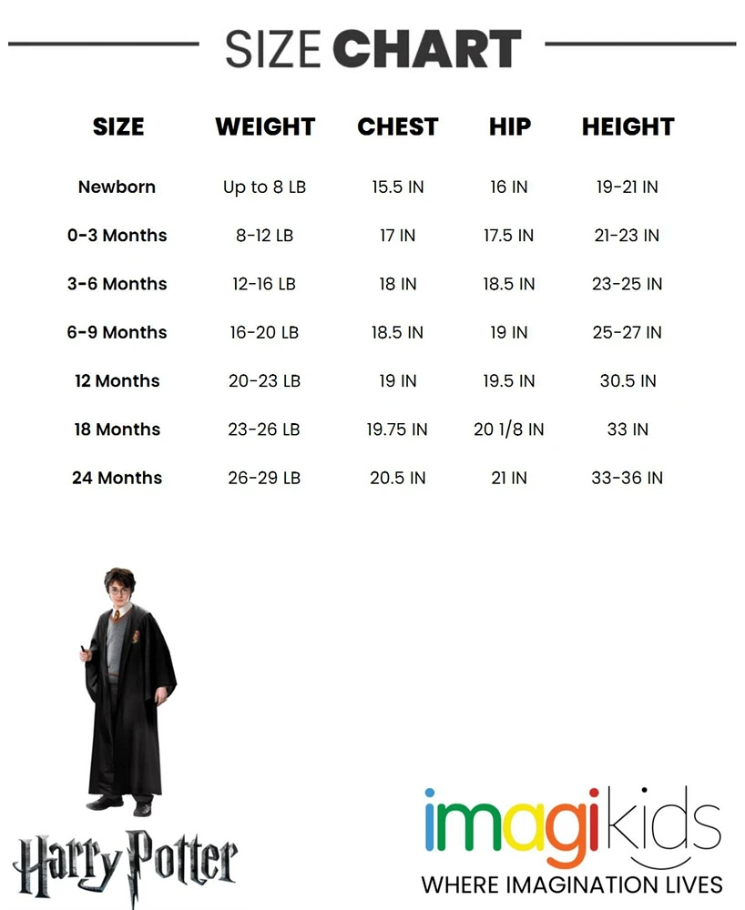 Harry Potter Baby Boys Gryffindor Hufflepuff Ravenclaw Bodysuit Pants and Hat 3 Piece Outfit Set Newborn to