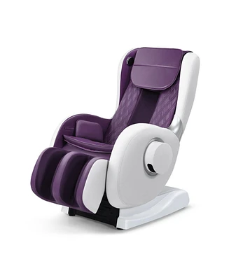 Sugift Full Body Zero Gravity Massage Chair Recliner with Sl Track Heat -Purple