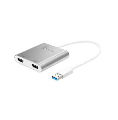 j5create JUA365 Usb 3.0 to Dual Hdmi Multi-Monitor Adapter