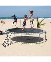 Yescom 43" Trampoline Ladder 3 Step Wide Anti Skid for Kid Outdoor 15 Ft Plus Bounce