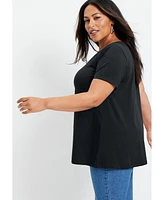 June + Vie Women's Short-Sleeve Swing One Only Tee