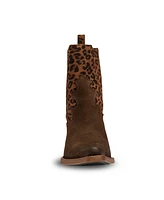 Buck & Brana Montana Fashion Western Leather Booties By