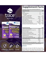 Trace Minerals Power Pak Electrolyte + Immunity Boost Drink Packets | 1200 mg Vitamin C, Elderberry, Zinc, D3, B6, B12 | Immunity, Hydration, & Energy