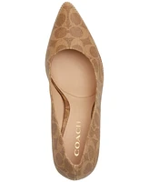 Coach Women's Samantha Signature Pointed-Toe Pumps