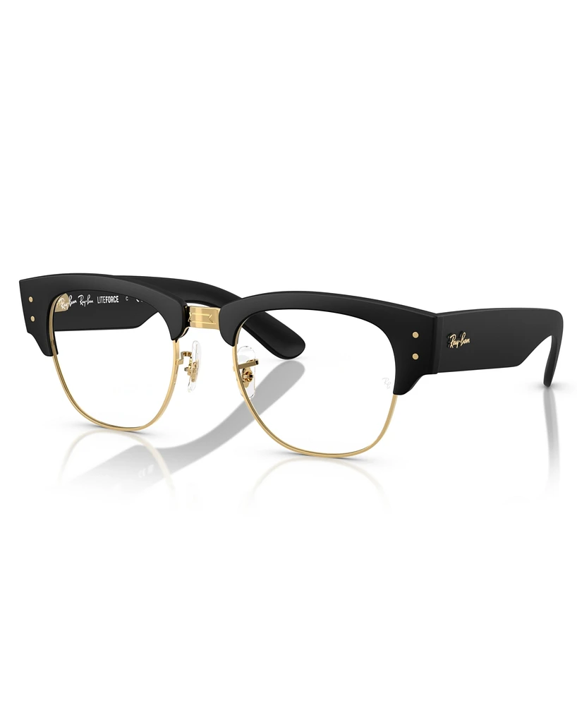 Ray-Ban Men's and Women's Mega Clubmaster Optics Liteforce Eyeglasses