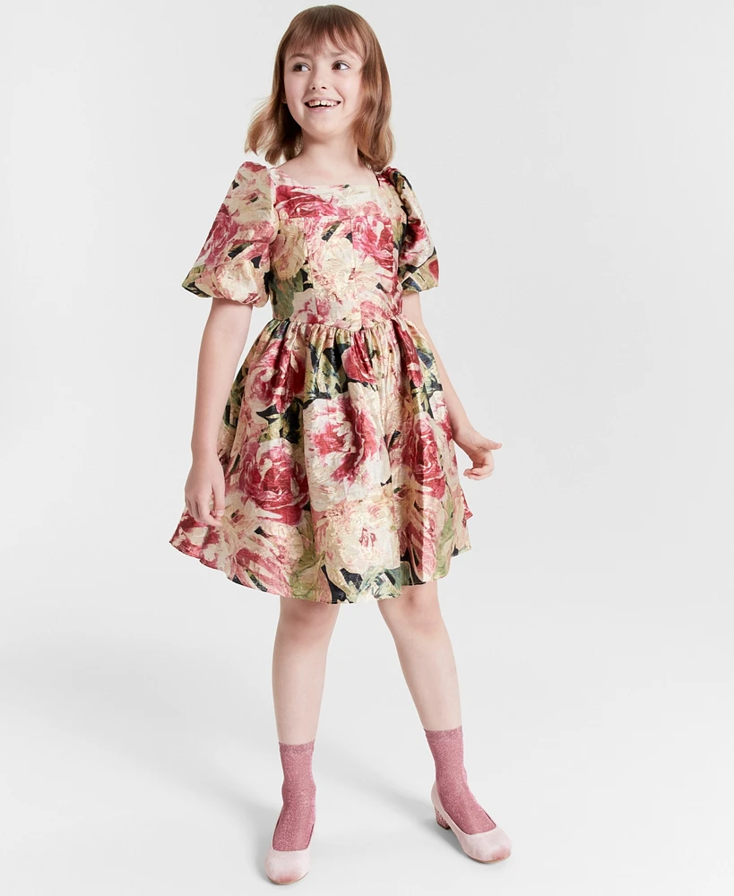 Rare Editions Big Girls Floral Organza Dress