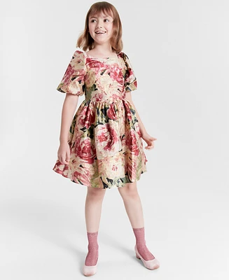 Rare Editions Big Girls Floral Organza Dress