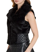 Guess Women's Emma Faux-Fur Zipper-Front Vest