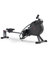 Sunny Health & Fitness MotionMax Smart Magnetic Rowing Machine – Full Motion Handlebars Low-Impact Full