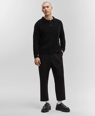 Mode of One Men's Long-Sleeve Polo Sweater, Created for Macy's